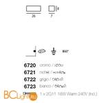 Настенный светильник Linea Light Box 6723 - Схема