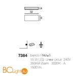 Настенный светильник Linea Light Box 7384 - Схема