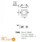 Потолочный светильник Linea Light Box 7380 - Схема