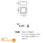 Потолочный светильник Linea Light Box 7381 - Схема