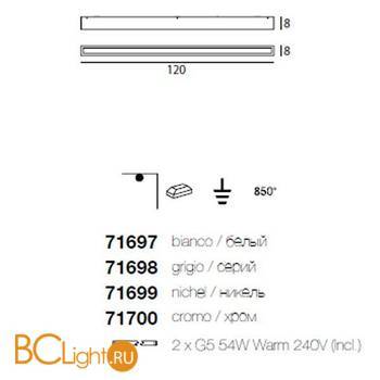 Потолочный светильник Linea Light Box 71697 - Схема