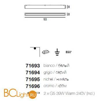 Потолочный светильник Linea Light Box 71696 - Схема