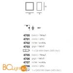 Настенно-потолочный светильник Linea Light Box 4701 - Схема