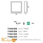 Настенно-потолочный светильник Linea Light Box 71649/EM - Схема