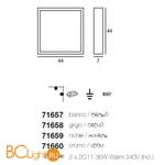 Настенно-потолочный светильник Linea Light Box 71657 - Схема