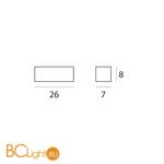 Настенный светильник Linea Light Box 6722 - Схема