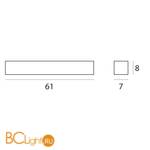 Настенный светильник Linea Light Box 6730 - Схема