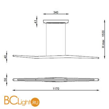 Подвесной светильник Linea Light Branch 7466 - Схема