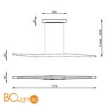 Подвесной светильник Linea Light Branch 7466 - Схема