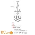 Подвесной светильник Linea Light Buniru 7132 - Схема