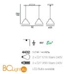 Подвесной светильник Linea Light 4432 - Схема