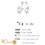 Бра Linea Light Campana 4405 - Схема