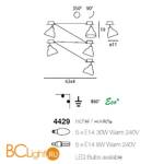 Спот (точечный светильник) Linea Light Spot collection 4429 - Схема