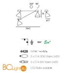 Спот (точечный светильник) Linea Light Spot collection 4428 - Схема