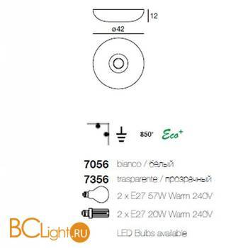 Потолочный светильник Linea Light Candy 7056 - Схема
