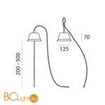 Подвесной светильник Linea Light Chlorophyll Bulbo 8010 - Схема