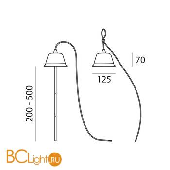 Подвесной светильник Linea Light Chlorophyll Bulbo 8011 - Схема