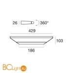 Настенный светильник Linea Light Circular 8405 - Схема