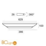 Настенный светильник Linea Light Circular 8410 - Схема