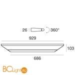 Настенный светильник Linea Light Circular 8413 - Схема