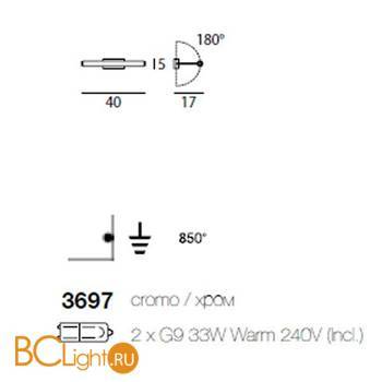 Подсветка для картин Linea Light Circular 3697 - Схема