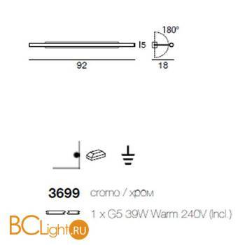 Подсветка для картин Linea Light Circular 3699 - Схема