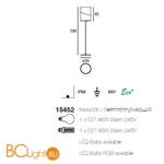 Садово-парковый фонарь Linea Light Cloe 15452 - Схема