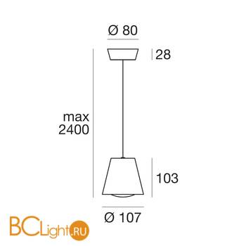 Подвесной светильник Linea Light Conus 7530 - Схема