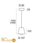 Подвесной светильник Linea Light Conus 7530 - Схема