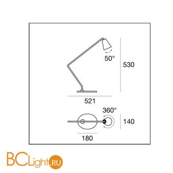 Настольная лампа Linea Light Conus 7540 - Схема