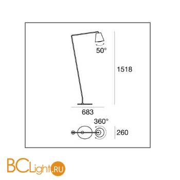Торшер Linea Light Conus 7541 - Схема