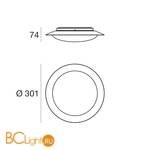 Потолочный светильник Linea Light Crew 8271 - Схема