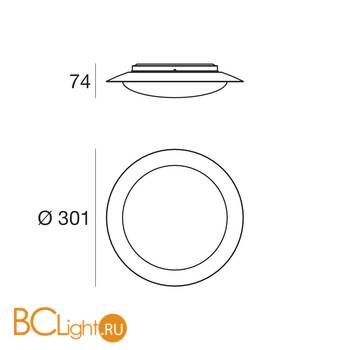 Потолочный светильник Linea Light Crew 8272 - Схема
