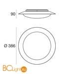 Потолочный светильник Linea Light Crew 8275 - Схема