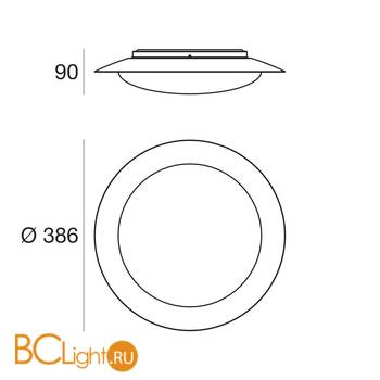 Потолочный светильник Linea Light Crew 8277 - Схема