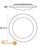 Потолочный светильник Linea Light Crew 8282 - Схема