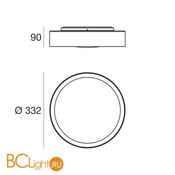 Потолочный светильник Linea Light Crew 8294 - Схема