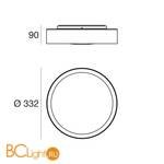 Потолочный светильник Linea Light Crew 8294 - Схема