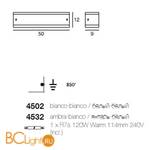 Бра Linea Light Classic collection 4502 - Схема