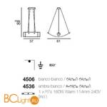 Подвесной светильник Linea Light Classic collection 4506 - Схема