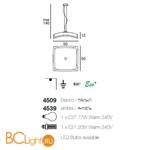 Подвесной светильник Linea Light Classic collection 4509 - Схема