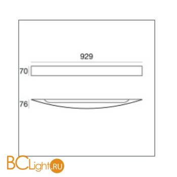 Настенный светильник Linea Light Curve 1192 - Схема
