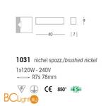 Настенный светильник Linea Light Curve 1031 - Схема