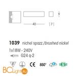 Настенный светильник Linea Light Curve 1039 - Схема