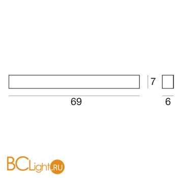 Настенный светильник Linea Light Curve 1143 - Схема