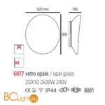 Настенно-потолочный светильник Linea Light Dinamic 6877 - Схема