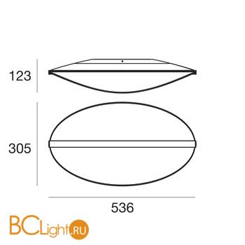 Потолочный светильник Linea Light Diphy 8166 - Схема