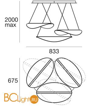 Подвесной светильник Linea Light Diphy 8168 - Схема