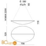Подвесной светильник Linea Light Diphy 8171 - Схема