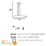 Подвесной светильник Linea Light Modern collection 5114 - Схема